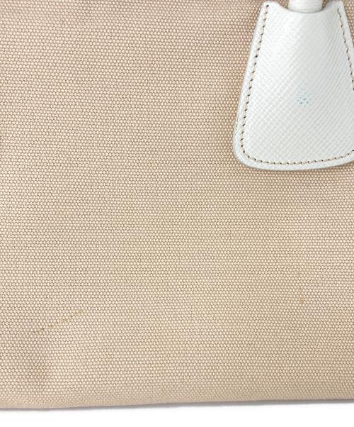 PRADA（プラダ）PRADA (プラダ) ハンドバッグ ホワイト×ベージュの古着・服飾アイテム