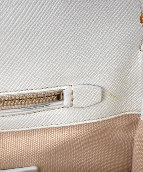 PRADA（プラダ）PRADA (プラダ) ハンドバッグ ホワイト×ベージュの古着・服飾アイテム