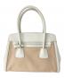 PRADA (プラダ) ハンドバッグ ホワイト×ベージュ：35000円