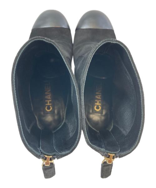 CHANEL（シャネル）CHANEL (シャネル) ブーツ ブラック サイズ:37　1/2の古着・服飾アイテム