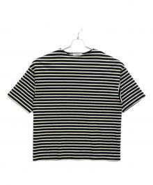 MARKA（マーカ）の古着「M23E-34CS01B ボーダーTシャツ」｜ブラック×ホワイト