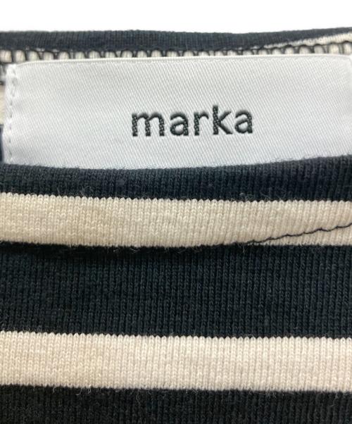 MARKA（マーカ）MARKA (マーカ) M23E-34CS01B ボーダーTシャツ ブラック×ホワイト サイズ:Mの古着・服飾アイテム