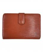 LOUIS VUITTONルイ ヴィトン）の古着「2つ折り財布/ポルトモネビエヴィエノワ」｜ブラウン