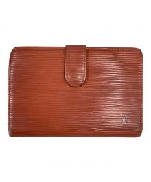 LOUIS VUITTON（ルイ ヴィトン）の古着「2つ折り財布/ポルトモネビエヴィエノワ」｜ブラウン