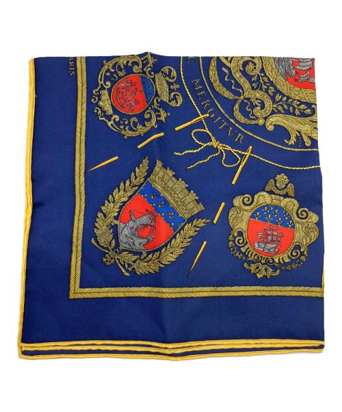 HERMES（エルメス）HERMES (エルメス) スカーフ ネイビーの古着・服飾アイテム