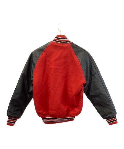 LEADER（リーダー）LEADER (リーダー) MA-1ジャケット レッド×ブラック サイズ:Sの古着・服飾アイテム