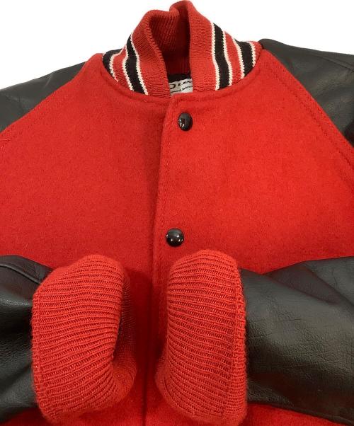 LEADER（リーダー）LEADER (リーダー) MA-1ジャケット レッド×ブラック サイズ:Sの古着・服飾アイテム