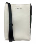 MARNIマルニ）の古着「MUSEO SOFT スモールバッグ」｜ベージュ×グリーン