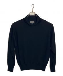 MARGARET HOWELL（マーガレットハウエル）の古着「ハイネックニット」｜ブラック