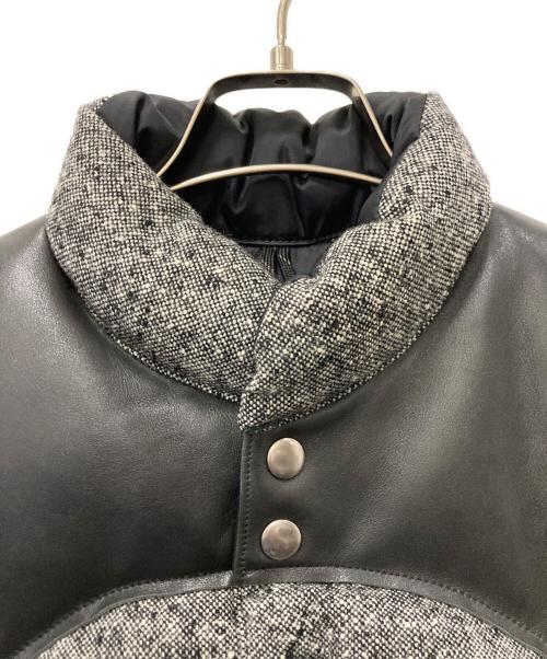 RockyMountainFeatherBed（ロッキーマウンテンフェザーベッド）RockyMountainFeatherBed (ロッキーマウンテンフェザーベッド) ツイードダウンベスト ブラック×グレー サイズ:38の古着・服飾アイテム
