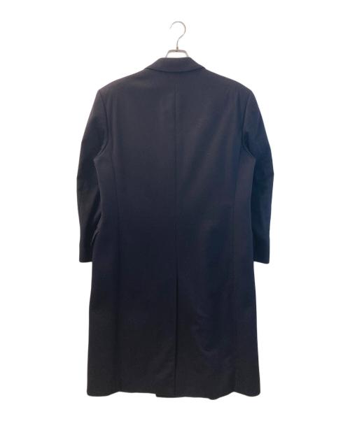 Aquascutum（アクアスキュータム）Aquascutum (アクアスキュータム) カシミヤダブルボタンコート ネイビー サイズ:表記無しの古着・服飾アイテム