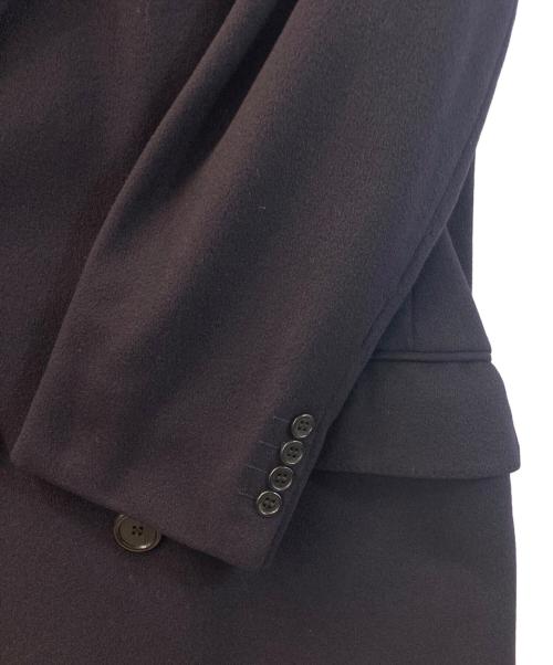 Aquascutum（アクアスキュータム）Aquascutum (アクアスキュータム) カシミヤダブルボタンコート ネイビー サイズ:表記無しの古着・服飾アイテム