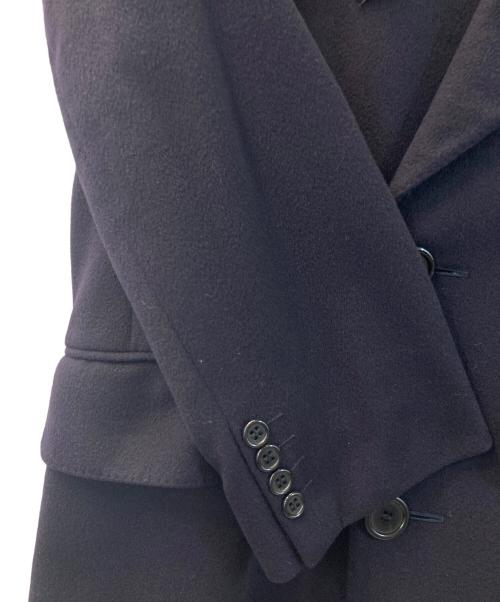 Aquascutum（アクアスキュータム）Aquascutum (アクアスキュータム) カシミヤダブルボタンコート ネイビー サイズ:表記無しの古着・服飾アイテム