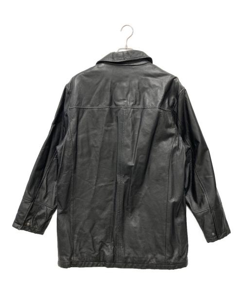 ST JOHN'S BAY（セントジョンズベイ）ST JOHN'S BAY (セントジョンズベイ) レザーコート ブラック サイズ:Ｍの古着・服飾アイテム