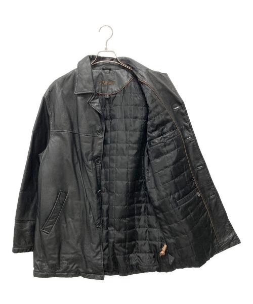 ST JOHN'S BAY（セントジョンズベイ）ST JOHN'S BAY (セントジョンズベイ) レザーコート ブラック サイズ:Ｍの古着・服飾アイテム