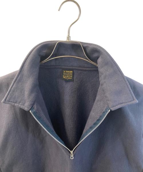 A vontade（アボンタージ）A vontade (アボンタージ) ハーフジップスウェット ネイビー サイズ:Lの古着・服飾アイテム
