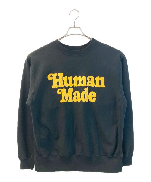HUMAN MADE（ヒューマンメイド）HUMAN MADE (ヒューマンメイド) VERDY (ヴェルディ) プリントクルーネックスウェット ブラック サイズ:Lの古着・服飾アイテム