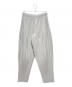 HOMME PLISSE ISSEY MIYAKE（オムプリッセ イッセイ ミヤケ）の古着「プリーツパンツ」｜ライトグレー