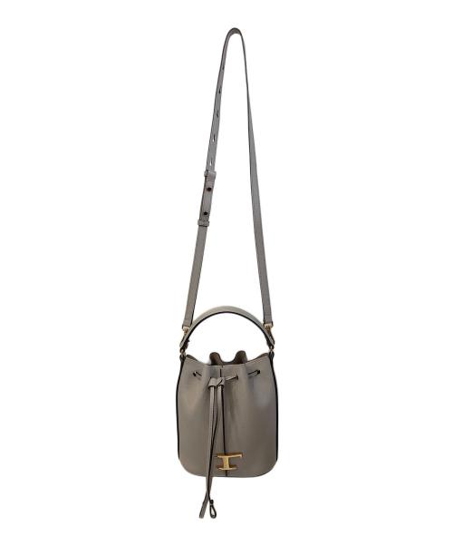 TOD'S（トッズ）TOD'S (トッズ) 2WAY巾着バッグ グレーの古着・服飾アイテム
