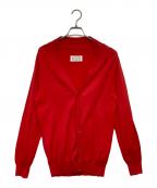 Maison Margielaメゾンマルジェラ）の古着「ニットカーディガン」｜レッド