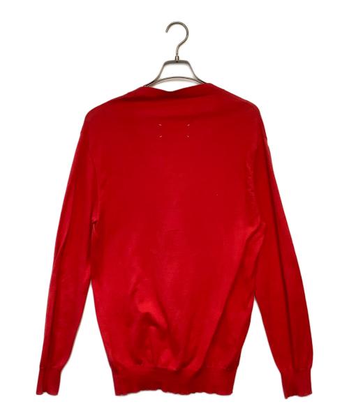 Maison Margiela（メゾンマルジェラ）Maison Margiela (メゾンマルジェラ) ニットカーディガン レッド サイズ:Mの古着・服飾アイテム