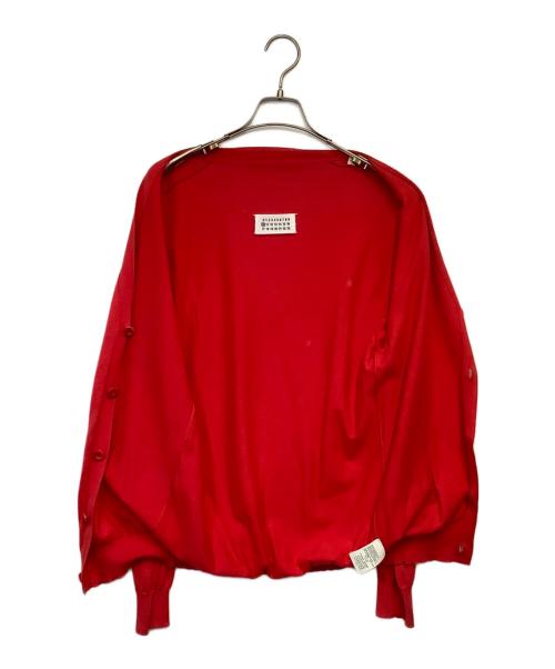 Maison Margiela（メゾンマルジェラ）Maison Margiela (メゾンマルジェラ) ニットカーディガン レッド サイズ:Mの古着・服飾アイテム