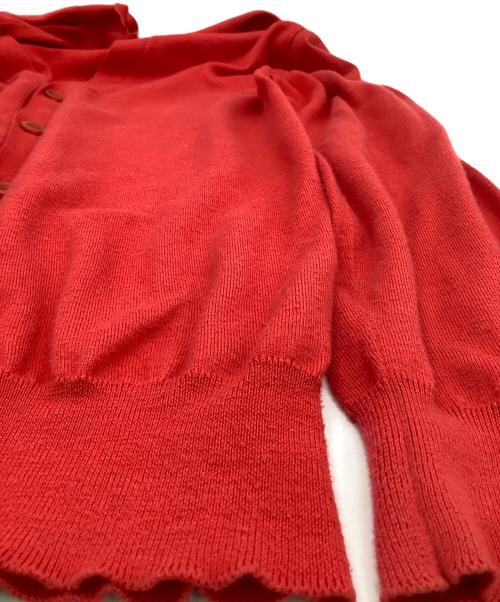 Maison Margiela（メゾンマルジェラ）Maison Margiela (メゾンマルジェラ) ニットカーディガン レッド サイズ:Mの古着・服飾アイテム