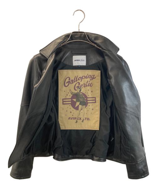 AVIREX Belle（アヴィレックス ベル）AVIREX Belle (アヴィレックス ベル) シープダブルライダース ブラック サイズ:Mの古着・服飾アイテム
