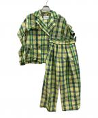 mala KALANCHOEマーラ カランコエ）の古着「セットアップ」｜グリーン×イエロー