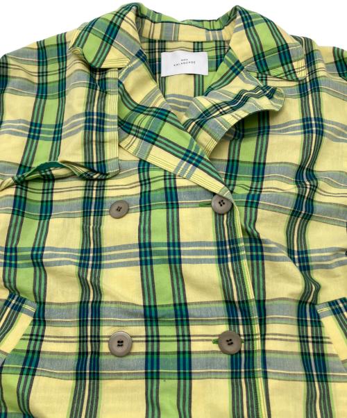 mala KALANCHOE（マーラ カランコエ）mala KALANCHOE (マーラ カランコエ) セットアップ グリーン×イエロー サイズ:Ｓの古着・服飾アイテム