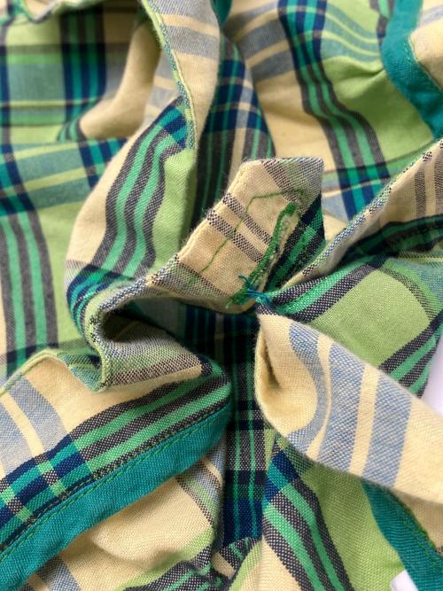 mala KALANCHOE（マーラ カランコエ）mala KALANCHOE (マーラ カランコエ) セットアップ グリーン×イエロー サイズ:Ｓの古着・服飾アイテム