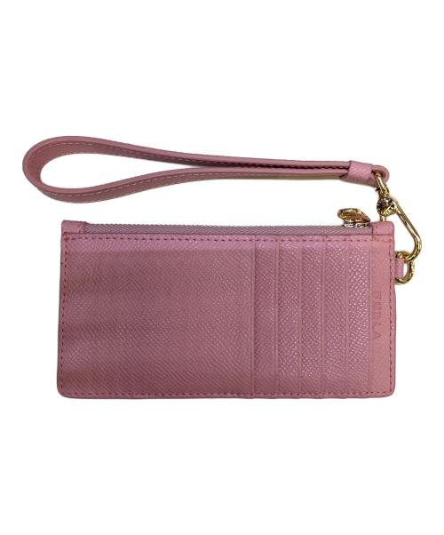FURLA（フルラ）FURLA (フルラ) ストラップ付きカードケース ピンクの古着・服飾アイテム