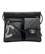 CHANELシャネル）の古着「ショルダーバッグ/カンボン」｜ブラック