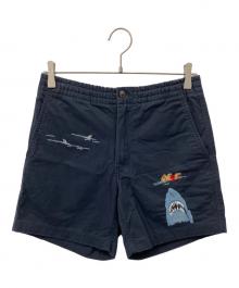 POLO RALPH LAUREN（ポロ・ラルフローレン）の古着「刺繍ショートパンツ」｜ネイビー