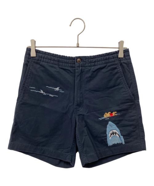 POLO RALPH LAUREN（ポロ・ラルフローレン）POLO RALPH LAUREN (ポロ・ラルフローレン) 刺繍ショートパンツ ネイビー サイズ:XSの古着・服飾アイテム