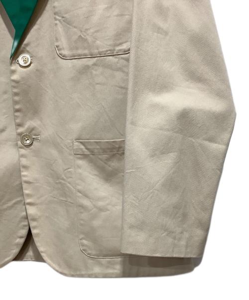 DRESS（ドレス）DRESS (ドレス) brisbane moss トレーダージャケット ベージュ×グリーン サイズ:Lの古着・服飾アイテム