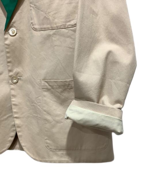 DRESS（ドレス）DRESS (ドレス) brisbane moss トレーダージャケット ベージュ×グリーン サイズ:Lの古着・服飾アイテム