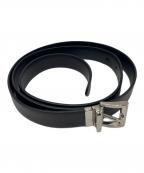 PRADAプラダ）の古着「レザーベルト」｜ブラック