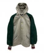 skookumスクーカム）の古着「スタジャン」｜グレー×グリーン