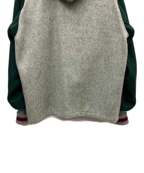 skookum（スクーカム）skookum (スクーカム) スタジャン グレー×グリーン サイズ:SIZE 40の古着・服飾アイテム