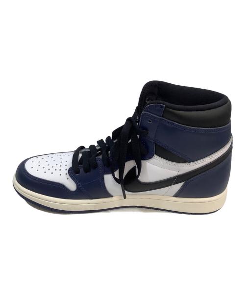 NIKE（ナイキ）NIKE (ナイキ) AIR JORDAN1HIGH OG Midnight Navy ホワイト×ネイビー サイズ:27cmの古着・服飾アイテム
