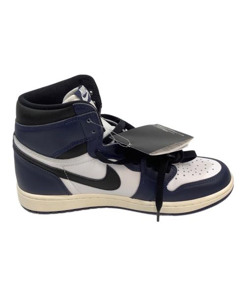 NIKE（ナイキ）NIKE (ナイキ) AIR JORDAN1HIGH OG Midnight Navy ホワイト×ネイビー サイズ:27cmの古着・服飾アイテム