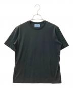 PRADAプラダ）の古着「コットンクルーネックTシャツ」｜ブラック