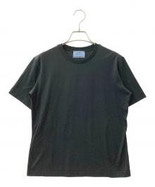 PRADA（プラダ）の古着「コットンクルーネックTシャツ」｜ブラック