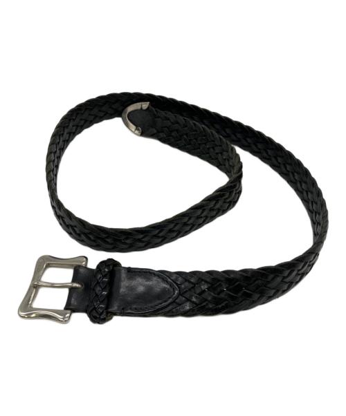 J&M DAVIDSON（ジェイ＆エム デヴィッドソン）J&M DAVIDSON (ジェイ＆エム デヴィッドソン) 編み込みベルト ブラックの古着・服飾アイテム