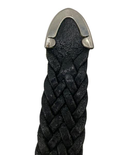 J&M DAVIDSON（ジェイ＆エム デヴィッドソン）J&M DAVIDSON (ジェイ＆エム デヴィッドソン) 編み込みベルト ブラックの古着・服飾アイテム