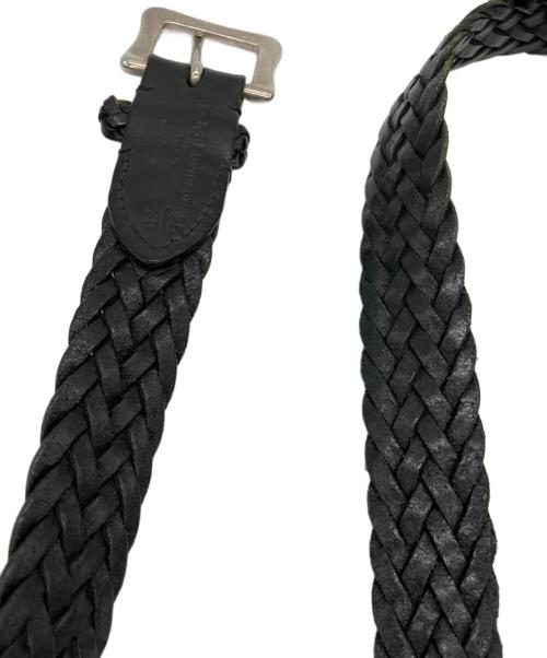J&M DAVIDSON（ジェイ＆エム デヴィッドソン）J&M DAVIDSON (ジェイ＆エム デヴィッドソン) 編み込みベルト ブラックの古着・服飾アイテム