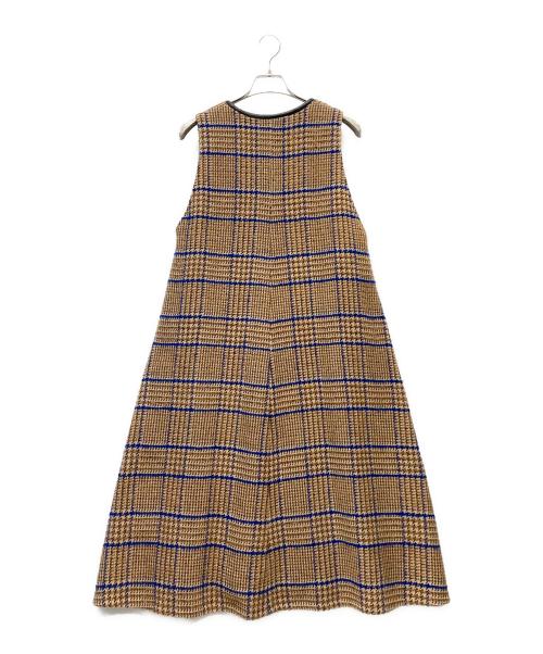 quaranciel（カランシエル）quaranciel (カランシエル) ジャンパースカート ブラウン サイズ:FREEの古着・服飾アイテム