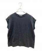 KAGUREカグレ）の古着「ラクシュミコットンノースリーブカットソー」｜グレー