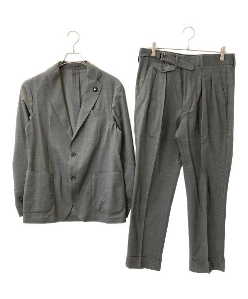 LARDINI（ラルディーニ）LARDINI (ラルディーニ) ウールブレンドセットアップスーツ グレー サイズ:48の古着・服飾アイテム
